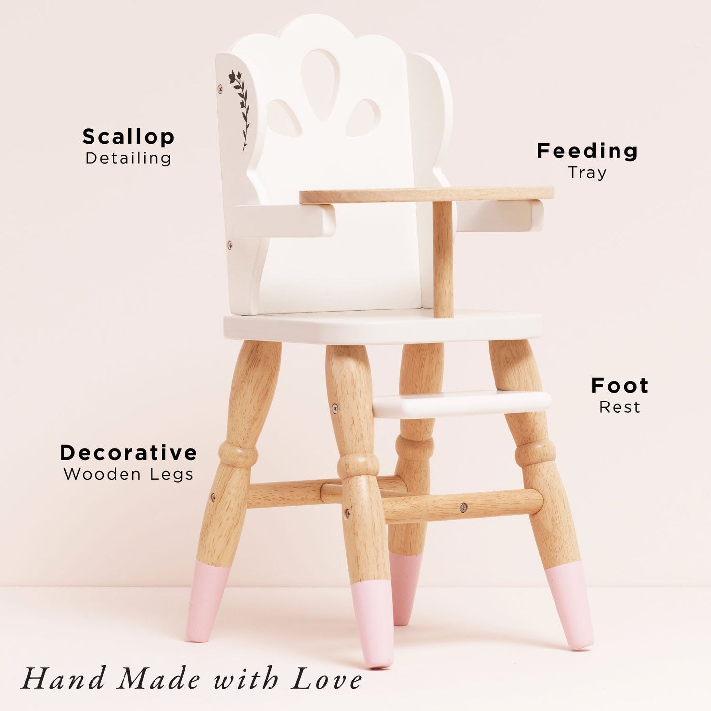 Dolls Wooden High Chair - Toby Tiger