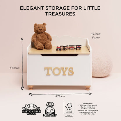 Classic Wooden Toy Chest - Toby Tiger