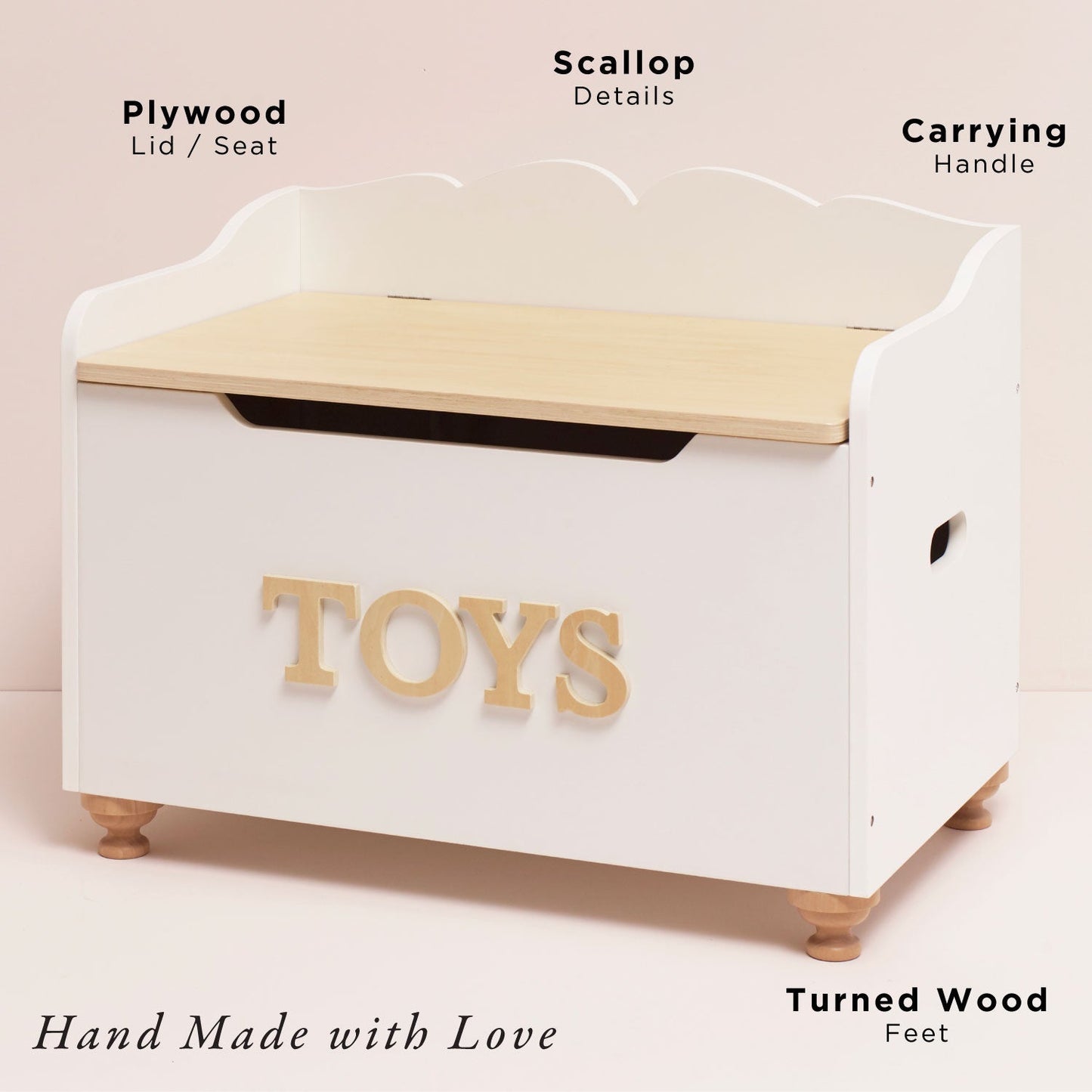 Classic Wooden Toy Chest - Toby Tiger