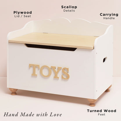 Classic Wooden Toy Chest - Toby Tiger