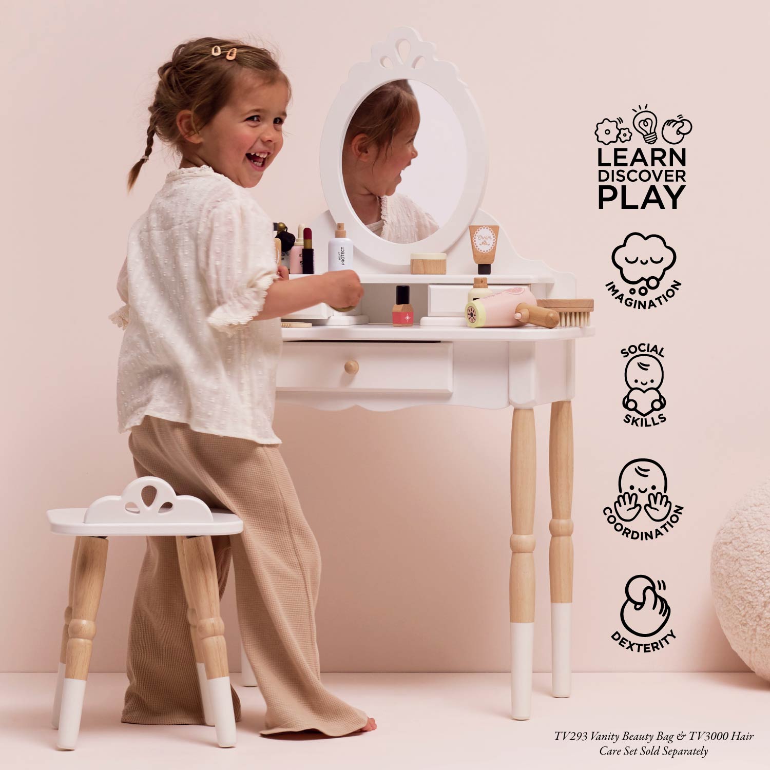 Dressing - up Vanity Table & Stool - Toby Tiger