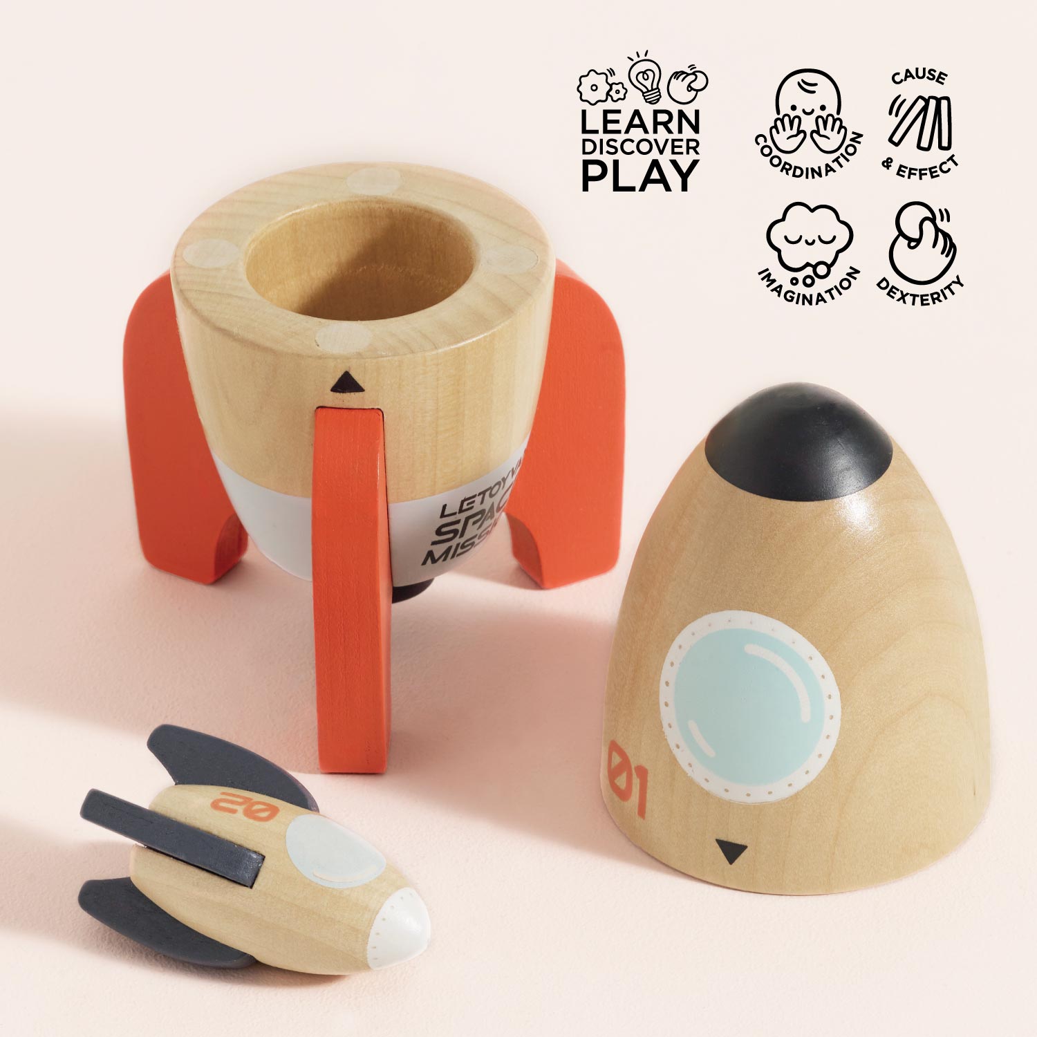 Magnetic Space Rocket Duo - Toby Tiger UK