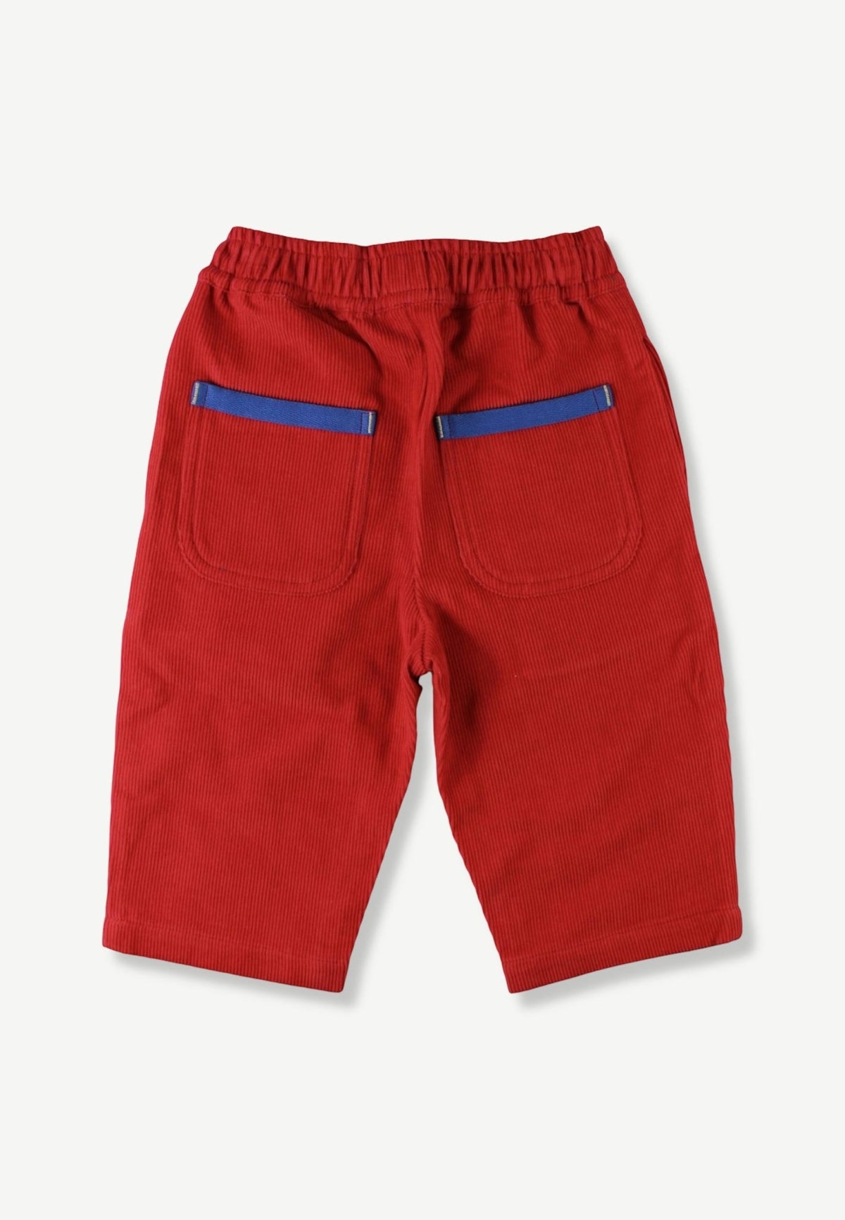 Organic Red Corduroy Trousers - Toby Tiger UK