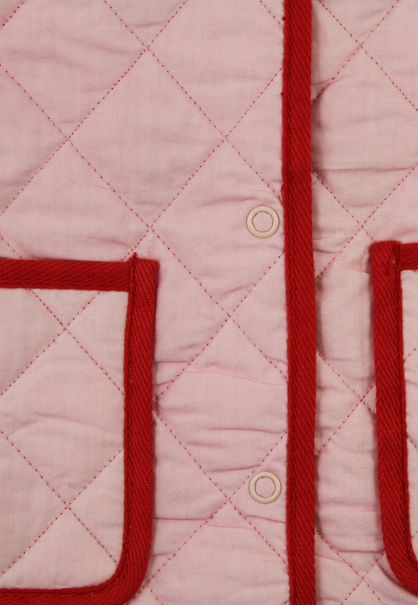 Organic Red Gingham Woven Reversible Jacket - Toby Tiger