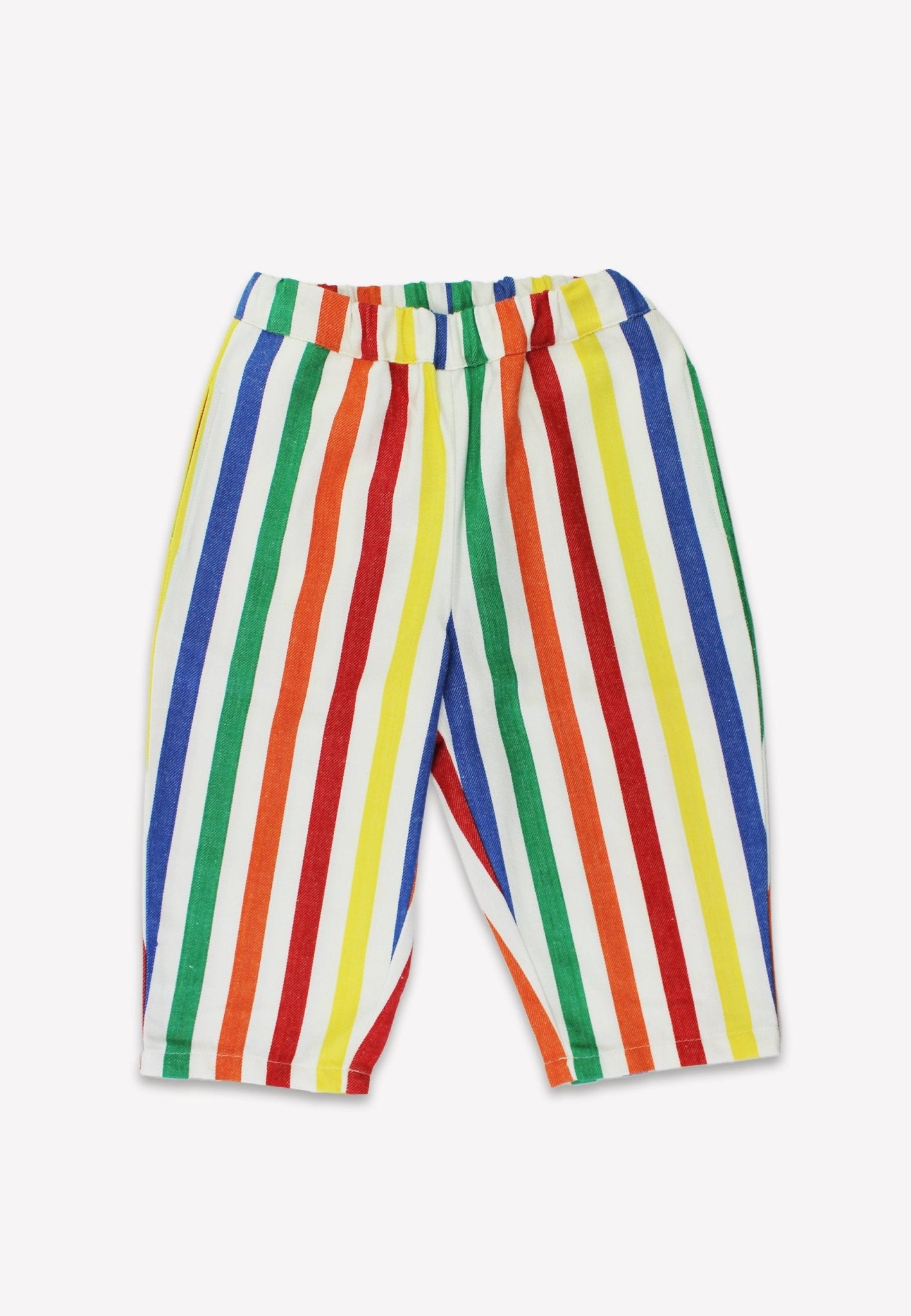 Organic Happy Stripe Woven Trousers - Toby Tiger