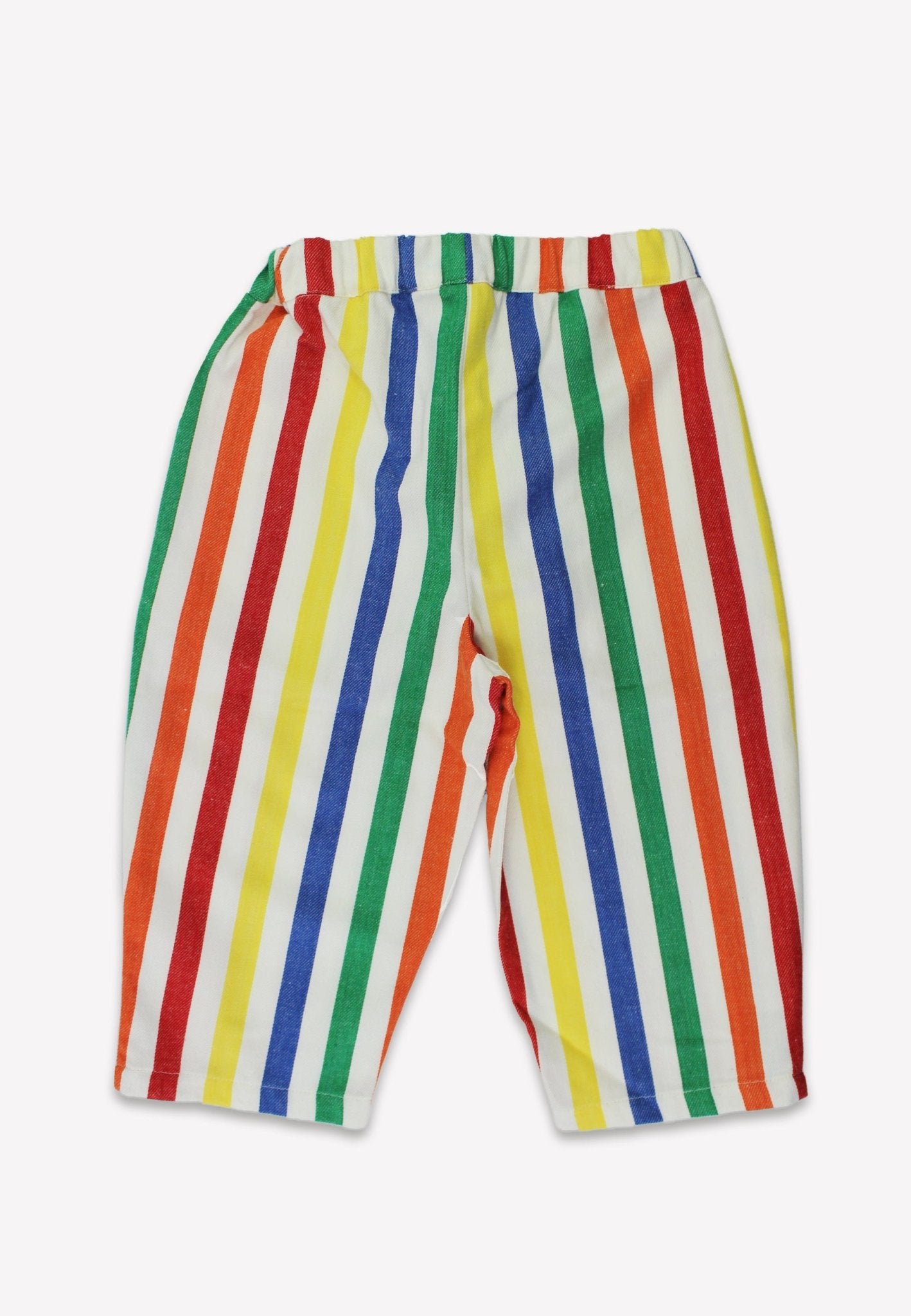 Organic Happy Stripe Woven Trousers - Toby Tiger