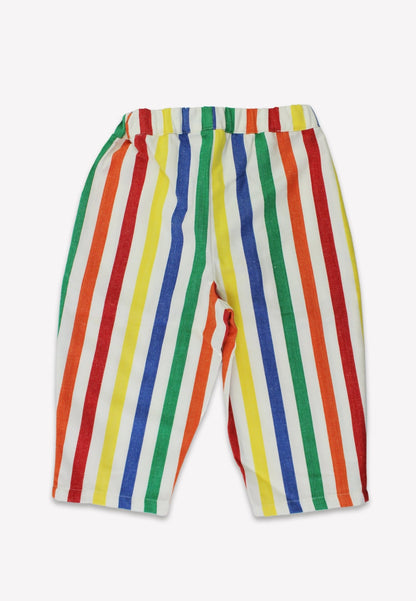 Organic Happy Stripe Woven Trousers - Toby Tiger