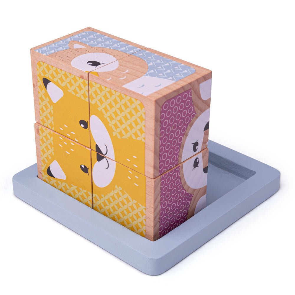 Woodland Cube Puzzle - FSC 100% - Toby Tiger