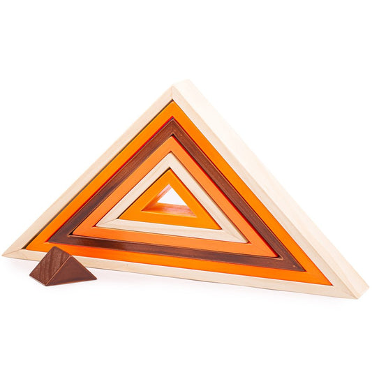 Wooden Stacking Triangles - Toby Tiger