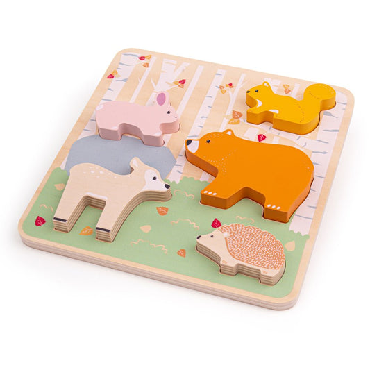 Woodland Chunky Puzzle - FSC 100% - Toby Tiger