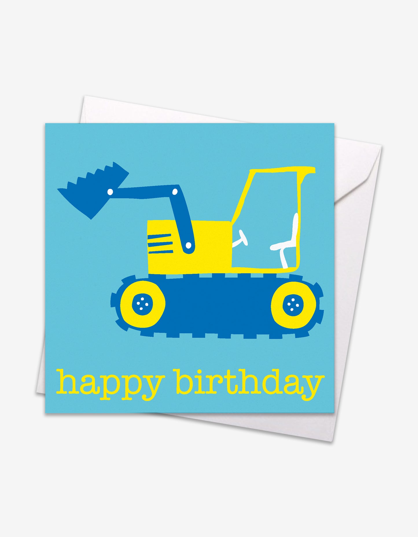 Digger Birthday Card