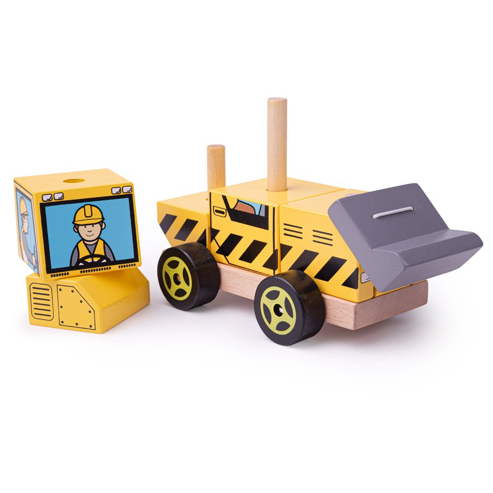 Stacking Bulldozer Toy - Toby Tiger