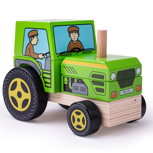 Stacking Tractor Toy - Toby Tiger