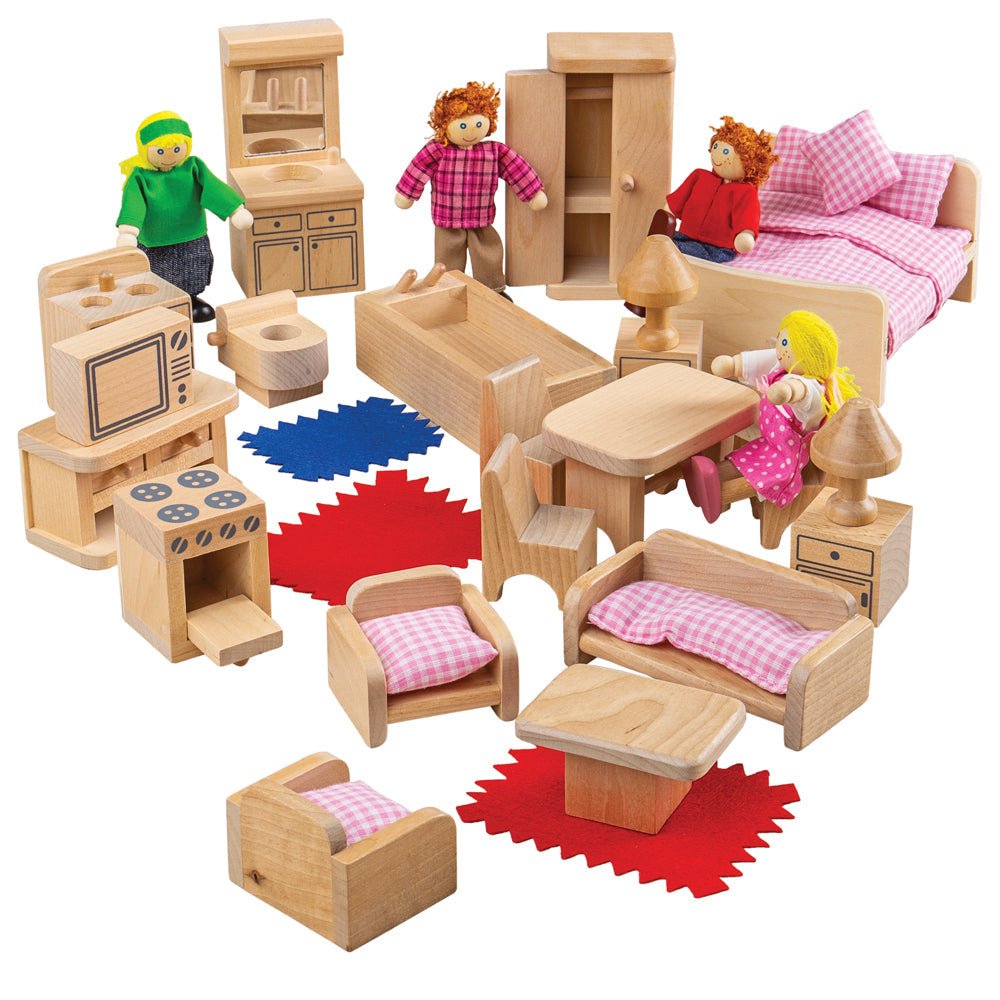 Doll Family and Furniture - Toby Tiger