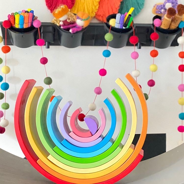 Large Stacking Rainbow Toy - Toby Tiger
