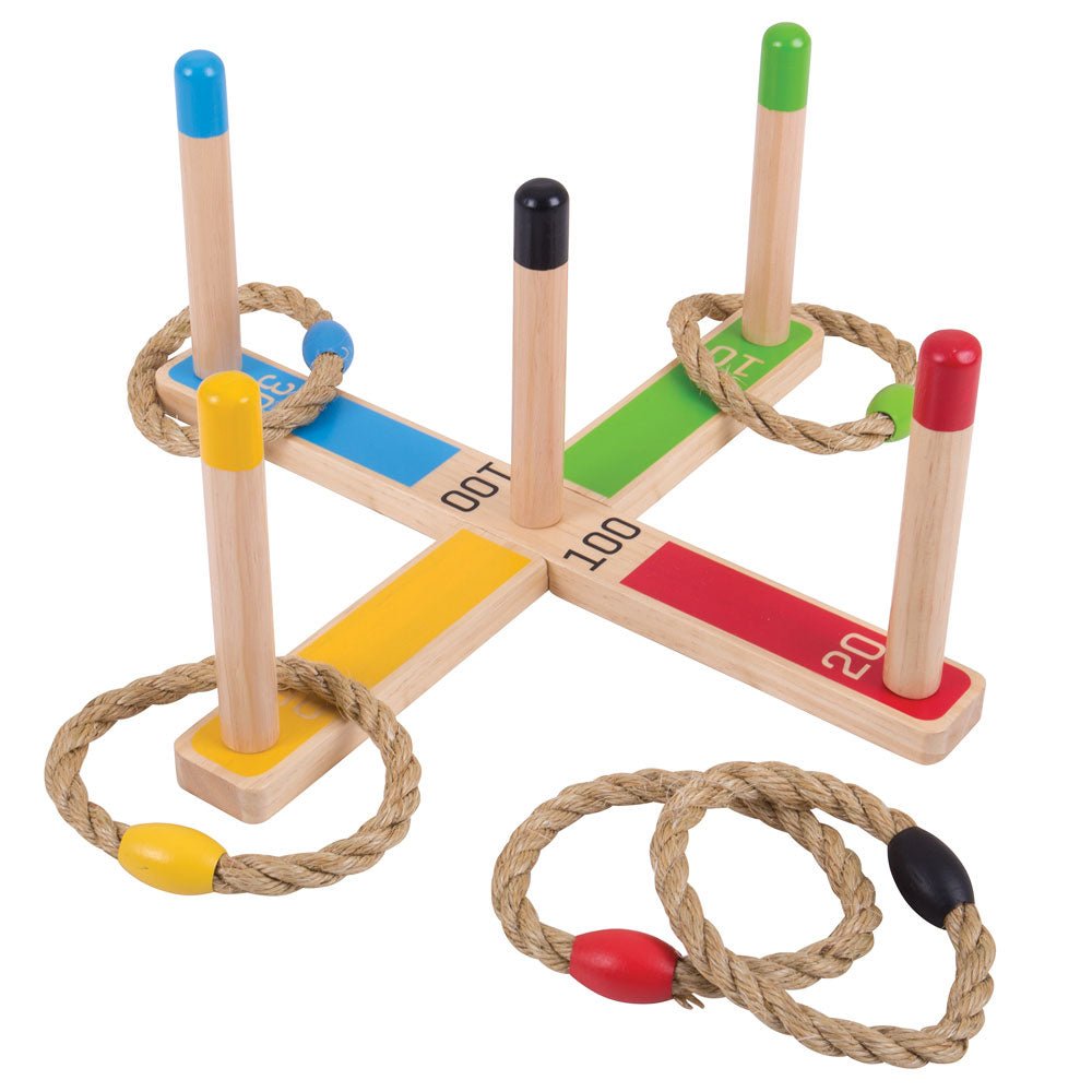 Wooden Quoits Game - Toby Tiger