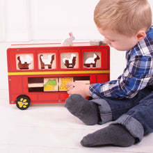 Load image into Gallery viewer, Shape Sorter Bus Toy - Toby Tiger

