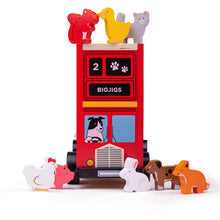 Load image into Gallery viewer, Shape Sorter Bus Toy - Toby Tiger
