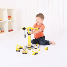 Load image into Gallery viewer, Yellow Crane Construction Set - Toby Tiger
