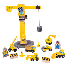 Load image into Gallery viewer, Yellow Crane Construction Set - Toby Tiger
