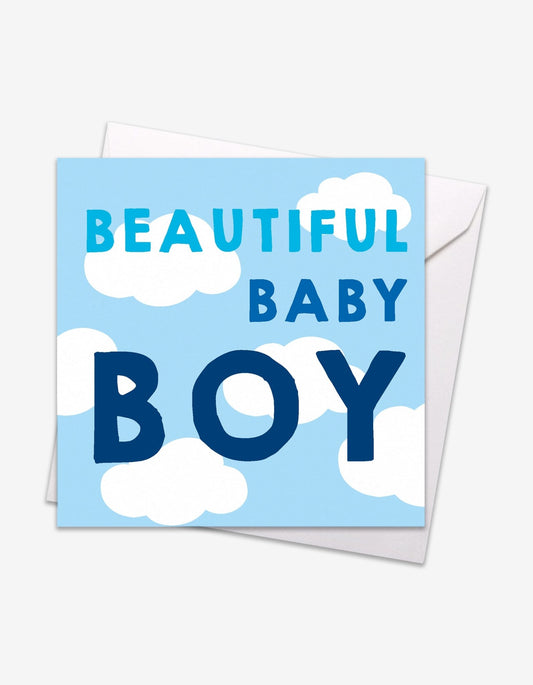 Beautiful Baby Boy Card - Toby Tiger