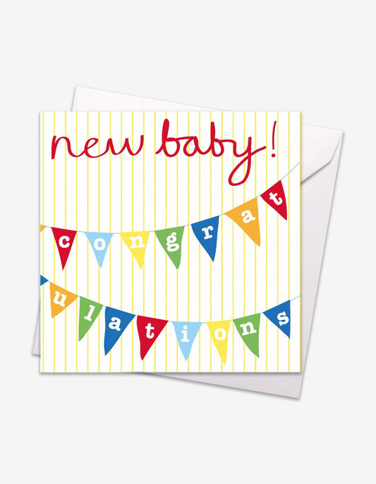 New Baby Bunting Card