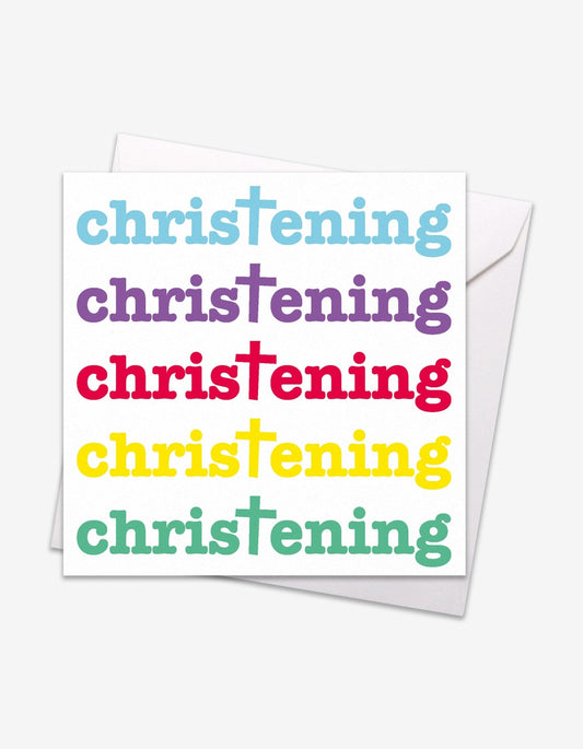 Christening Card - Toby Tiger
