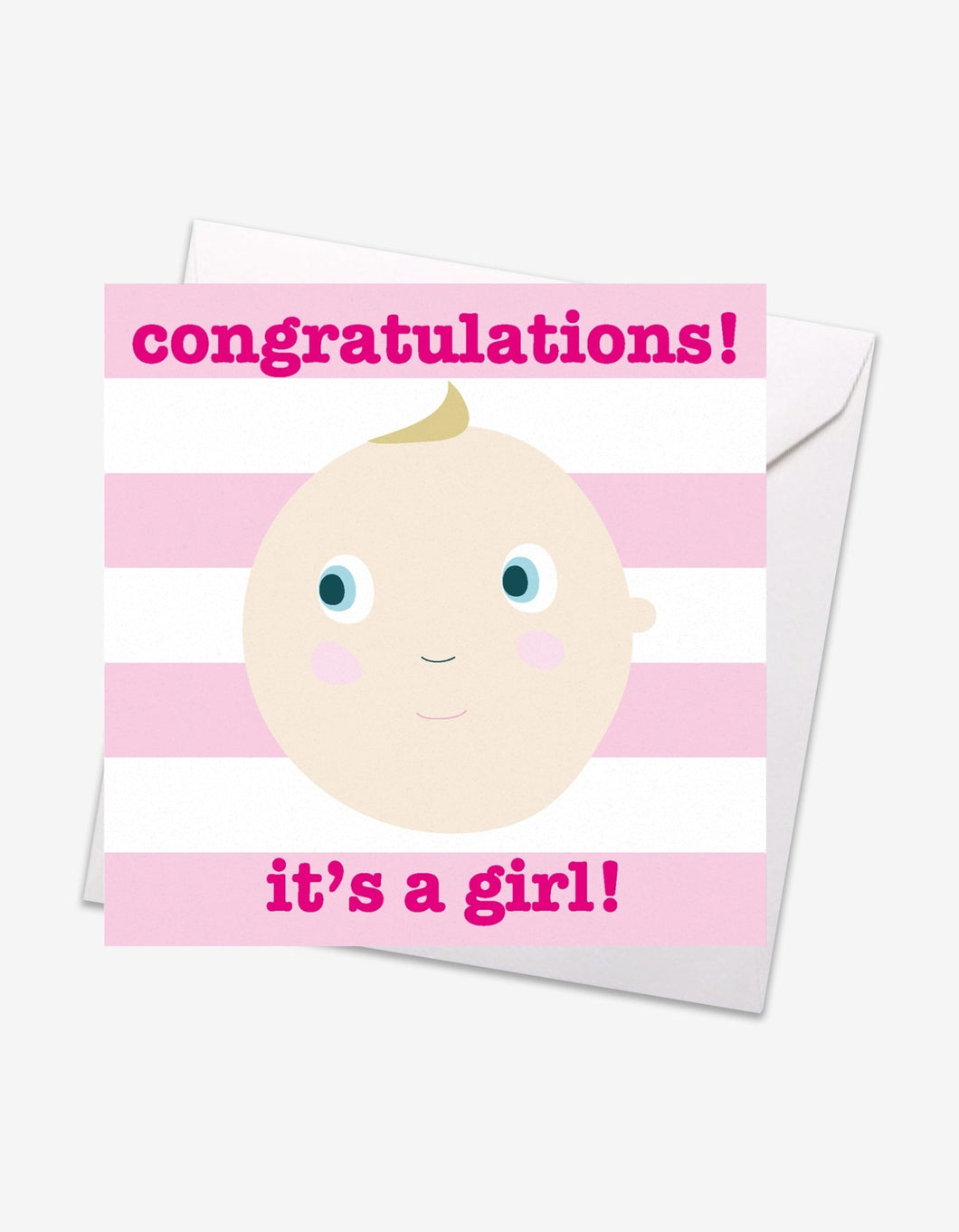 It’s a Girl Baby Card - Toby Tiger