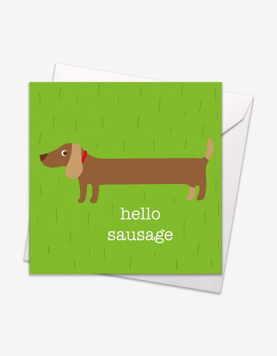 Hello Sausage Card - Toby Tiger