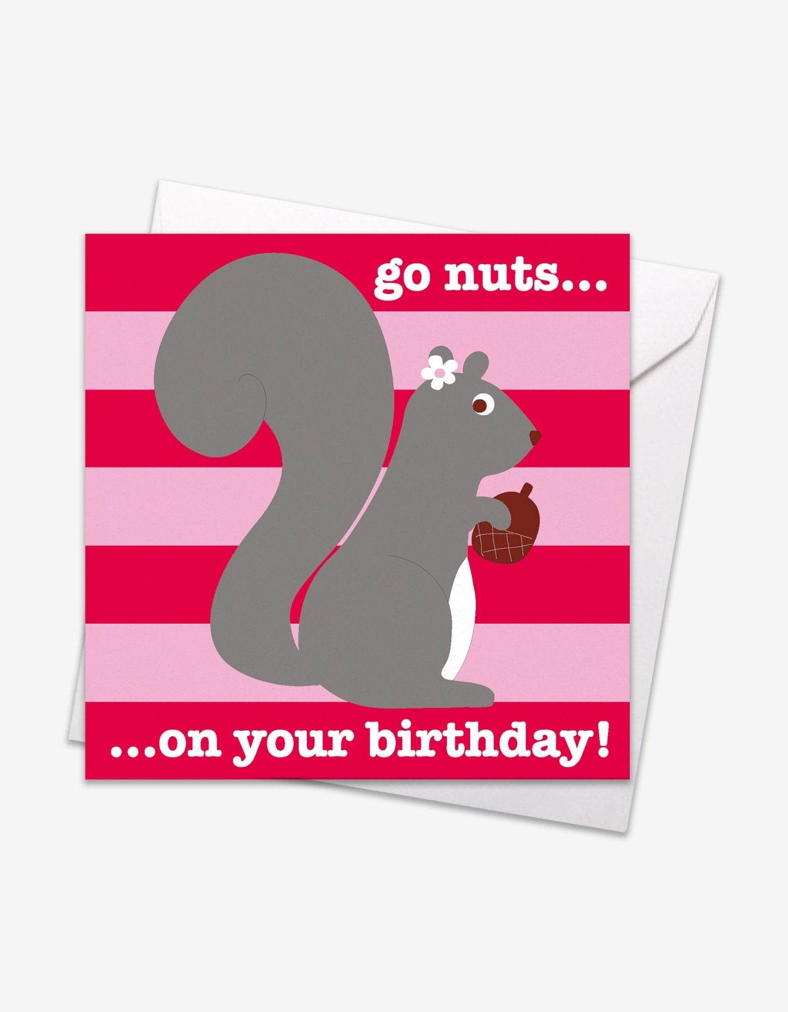 Squirrel Birthday Card - Toby Tiger