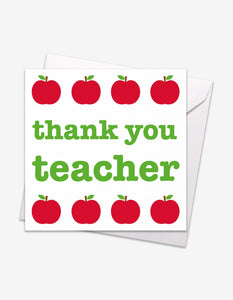 Thank You Teacher Card - Toby Tiger