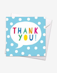 Thank You Speech Bubble Card - Toby Tiger