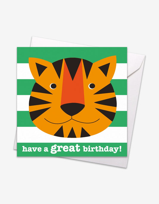 Tiger Birthday Card - Toby Tiger