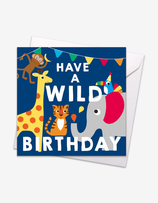 Wild Birthday Card - Toby Tiger