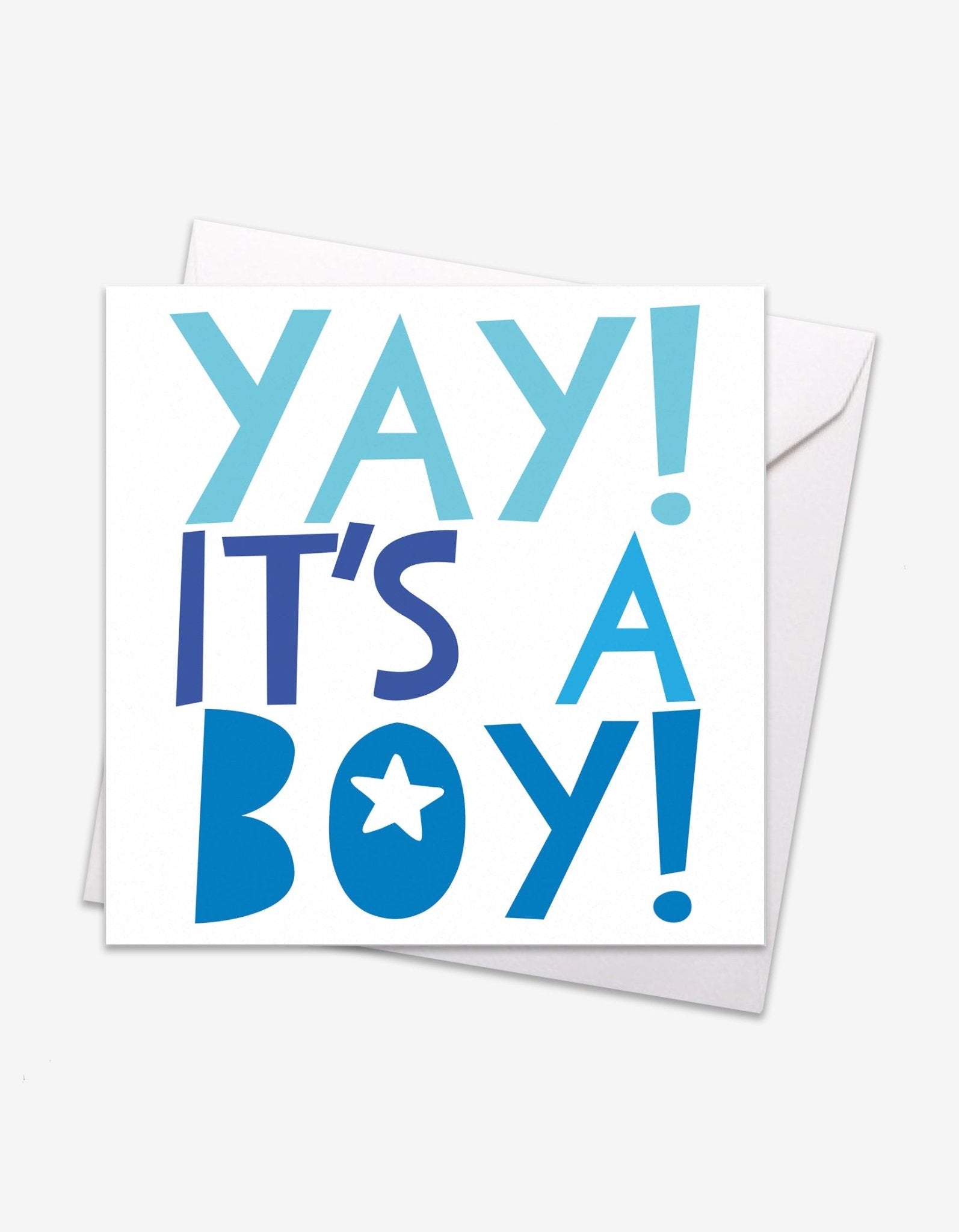 Yay Boy Baby Card - Toby Tiger