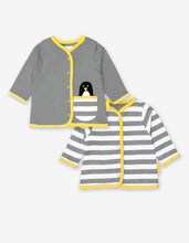 Load image into Gallery viewer, Organic Penguin Applique Cardigan - Toby Tiger

