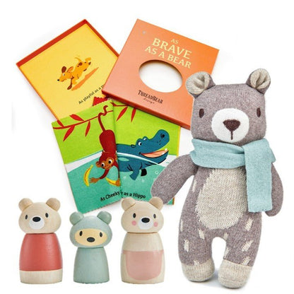 Brave as a Bear Toy & Book Bundle - Toby Tiger