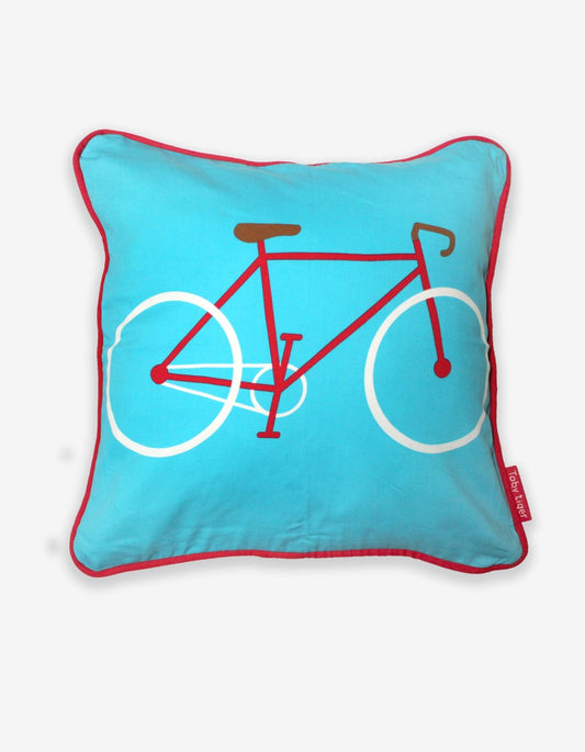 Blue Bike Cushion Cover - Toby Tiger
