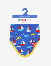 Load image into Gallery viewer, Organic Boat Print Dribble Bib
