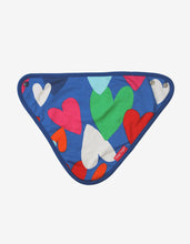 Load image into Gallery viewer, Organic Heart Print Dribble Bib - Toby Tiger
