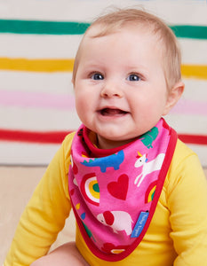 Organic Magical Mix-Up Print Dribble Bib - Toby Tiger