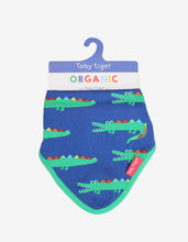 Load image into Gallery viewer, Organic Crocodile Print Dribble Bib
