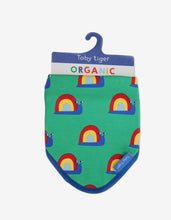 Load image into Gallery viewer, Organic Snail Print Dribble Bib - Toby Tiger
