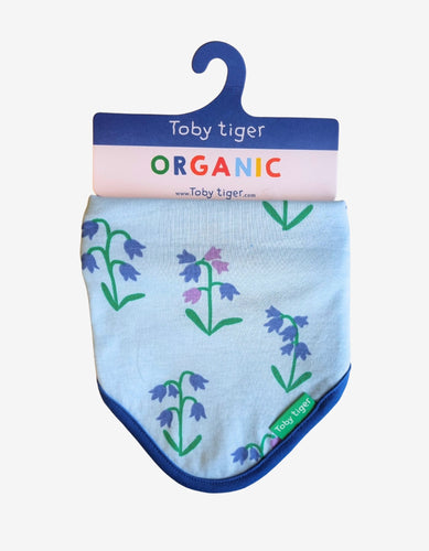 Organic Spring Print Dribble Bib - Toby Tiger