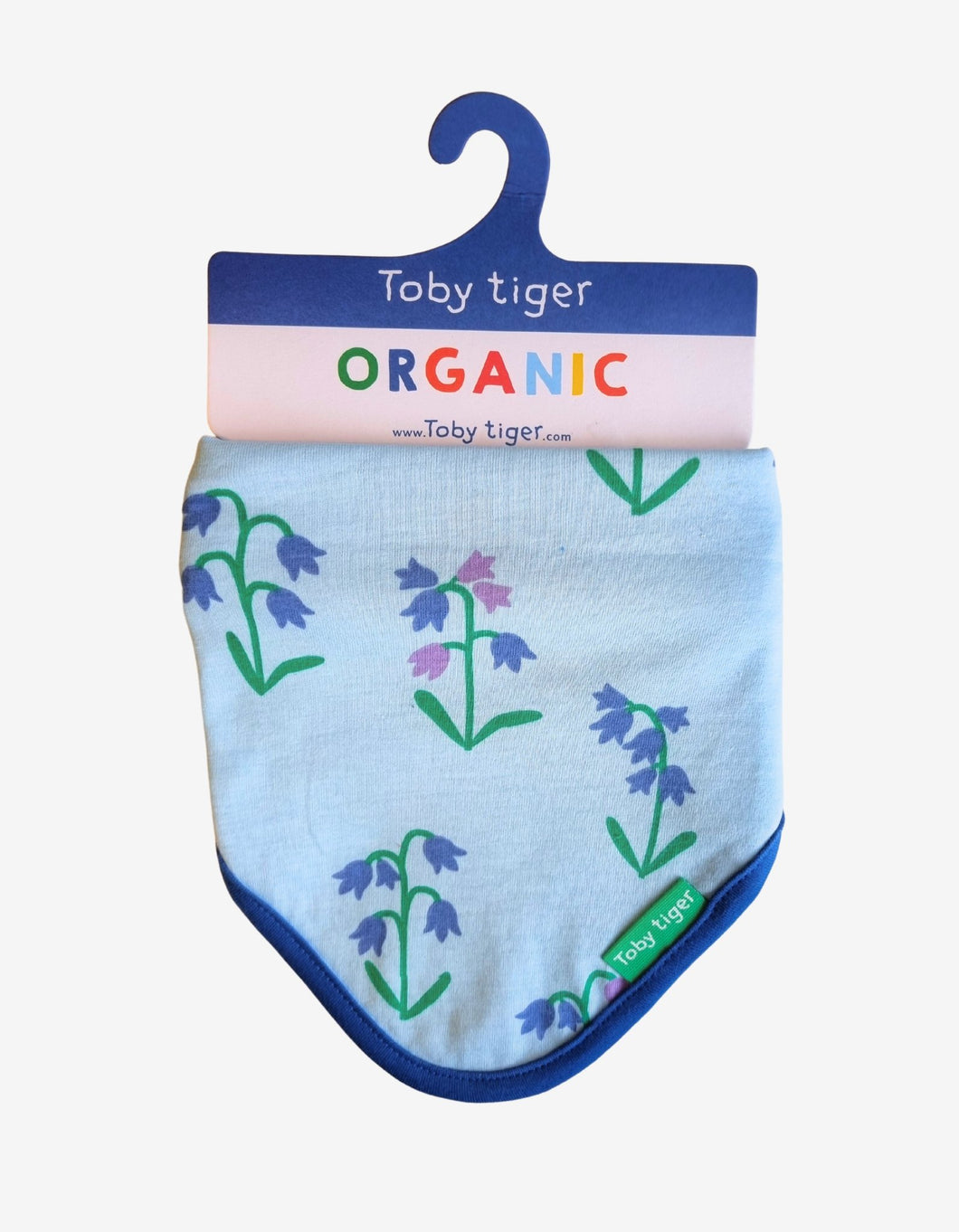 Organic Spring Print Dribble Bib - Toby Tiger