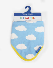 Load image into Gallery viewer, Organic Cloud Print Dribble Bib
