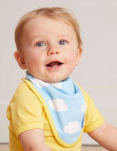 Load image into Gallery viewer, Organic Cloud Print Dribble Bib
