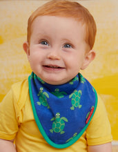 Load image into Gallery viewer, Organic Turtle Print Dribble Bib - Toby Tiger
