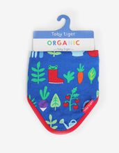 Load image into Gallery viewer, Organic Vegetable Garden Print Dribble Bib - Toby Tiger
