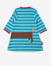 Load image into Gallery viewer, Organic Sausage Dog Applique Dress - Toby Tiger
